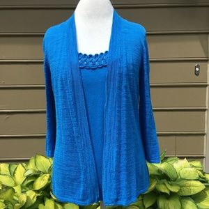 CHICO's top and jacket set